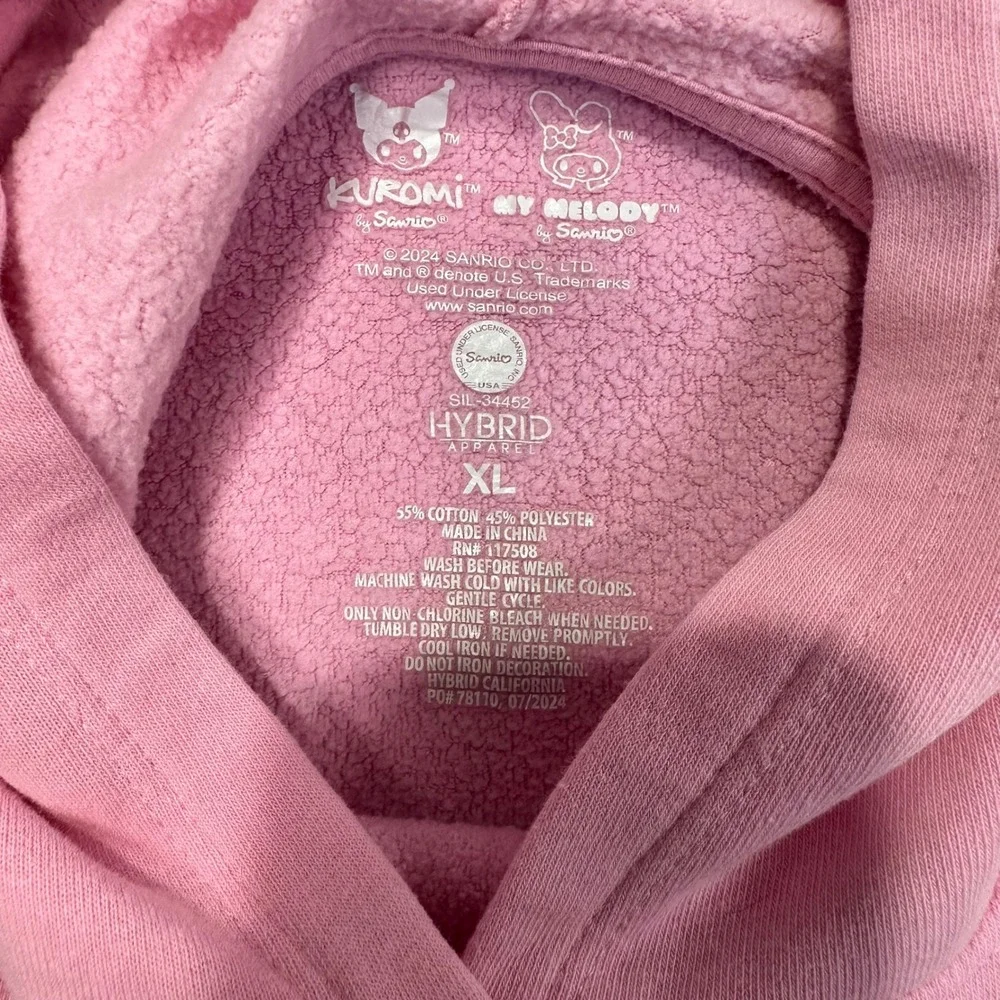 My Melody and Kuromi Pink Hoodie - Best Friends‎ Forever - Kids XL
